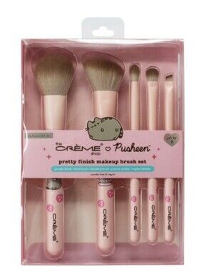 Pusheen 5 Piece Makeup Brushes Sweet Strawberry Set ✨ (New)